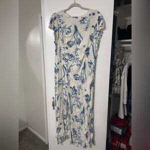 Reformation Blue Floral Maxi Dress